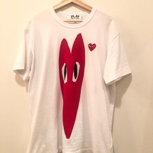 CDG PLAY Hearts Tee
